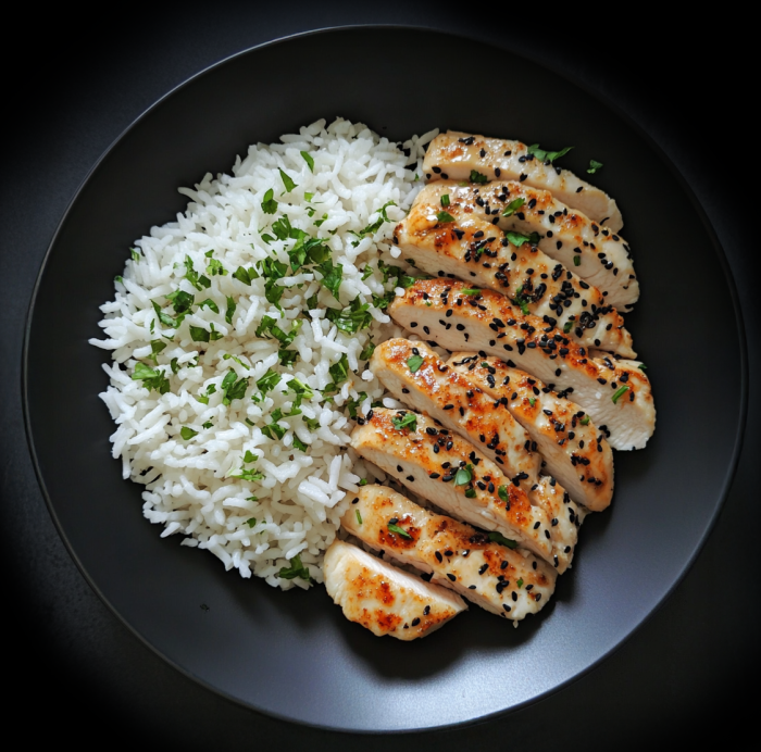 Chicken strips with rice -  רצועות עוף עם אורז