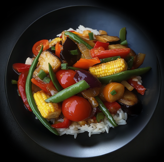 ירקות בסגנון תאילנדי - Thai style vegetables